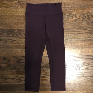 Size 2- Lululemon Dark Purple Cropped